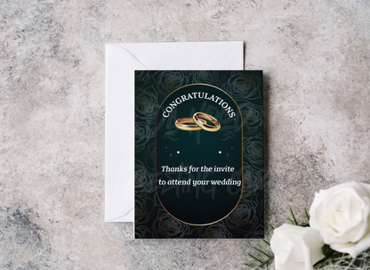 Congratulations on the Wedding Card
