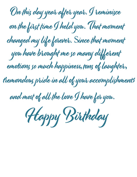 Happy Birthday Card (Son)