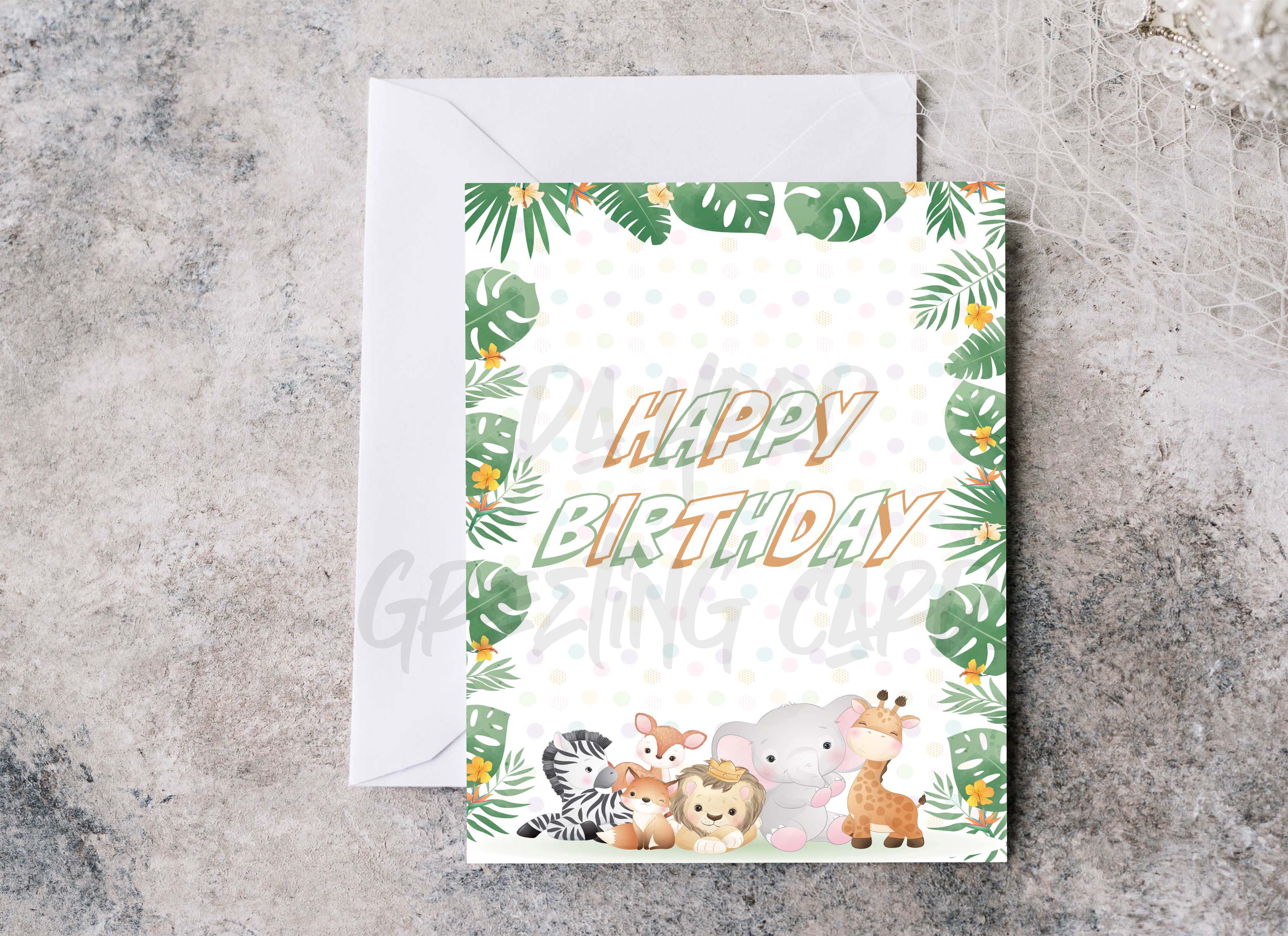 Kids Birthday Card (Jungle)